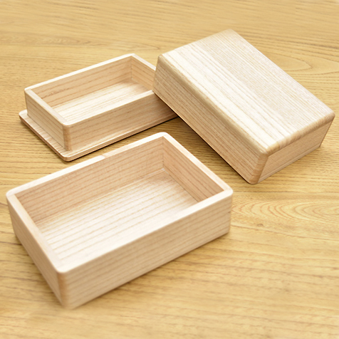 木の弁当箱 日本製 白木無地